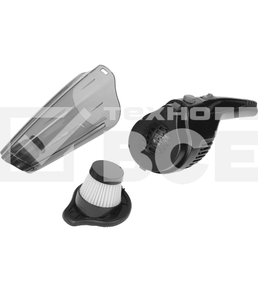 Пылесос ручной Ritmix CVC-003 черный/серый, 70 Вт, уборка сухая, пылесборник контейнер 0.32 л