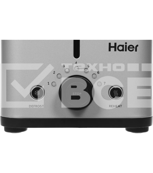 Тостер Haier HT-601 900Вт серебристый