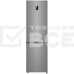 Холодильник Candy CFN6200SDC серебристый двухкамерный 227/91л морозилка снизу, No Frost