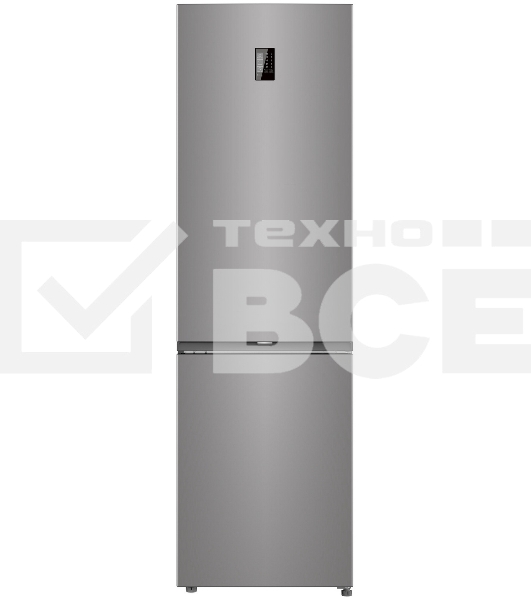 Холодильник Candy CFN6200SDC серебристый двухкамерный 227/91л морозилка снизу, No Frost