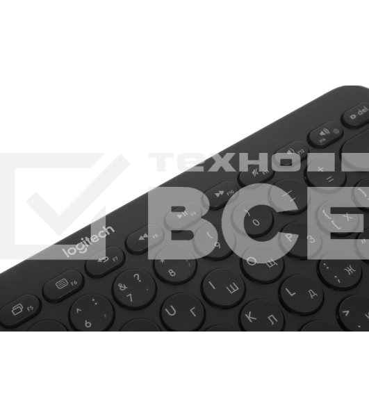 Клавиатура беспроводная Logitech K380 Multi-Device Bluetooth (920-007584) темно- серый- (заводская гравировка)