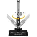 Пылесос вертикальный Haier HVC-D250 черный, питание от аккумулятора, 250 Вт, уборка сухая, пылесборник 0.8 л, фото4