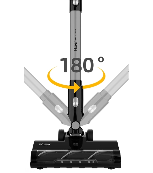 Пылесос вертикальный Haier HVC-D250 черный, питание от аккумулятора, 250 Вт, уборка сухая, пылесборник 0.8 л