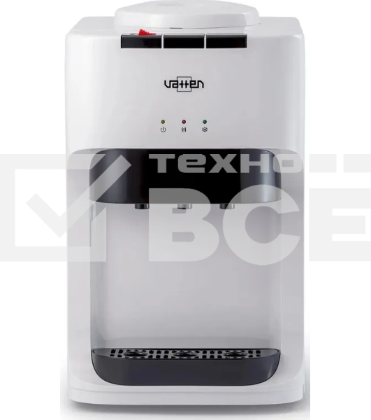 Кулер для воды Vatten D45WK, верхняя загрузка, нагрев 90 °С, охлаждение 10 °С, белый