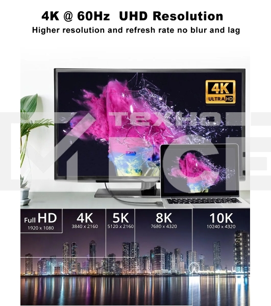 Кабель USB3.1 CM-HDMI 1.8M CU423MC-1.8M VCOM