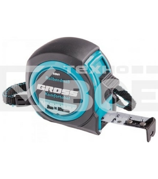 Рулетка Gross 32561 komfortabel 5м х 19мм обрезиненный корпус