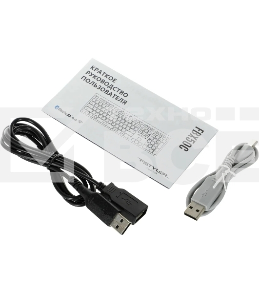 Клавиатура беспроводная A4Tech Fstyler FBX50C, USB, Bluetooth/Радиоканал, белый