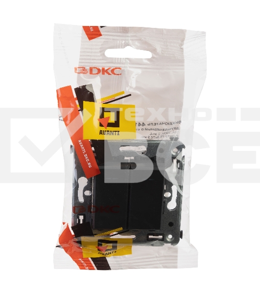 Выключатель двухклавишный DKC Avanti 4412104 