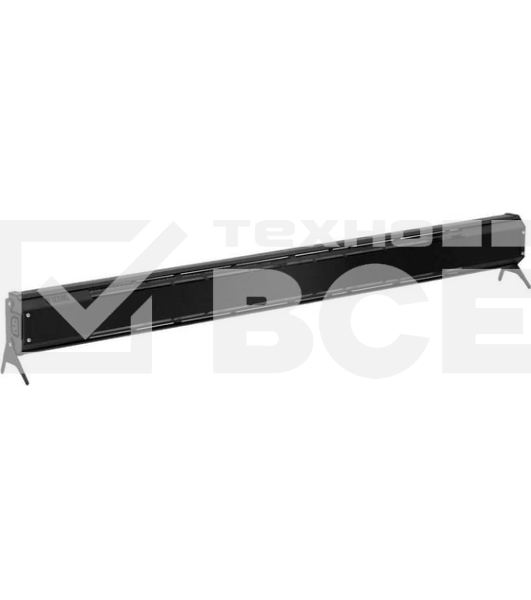 Конвектор электрический плинтусный Denzel ATRIC-300, черный, 300 Вт, 5 м2