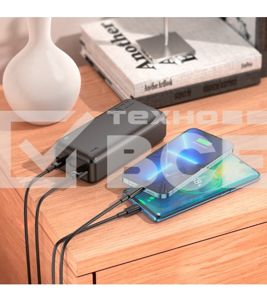 Внешний аккумулятор Powerbank HOCO J101B Astute, QC3.0, PD3.0, 3A, 30000mAh черный