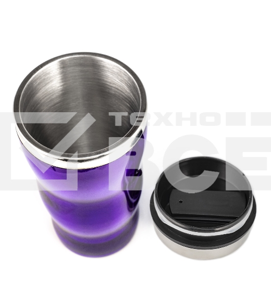 Термокружка Lara LR04-36 0,5 л, высота 18 см, диаметр 8 см, стальная внутренняя поверхность