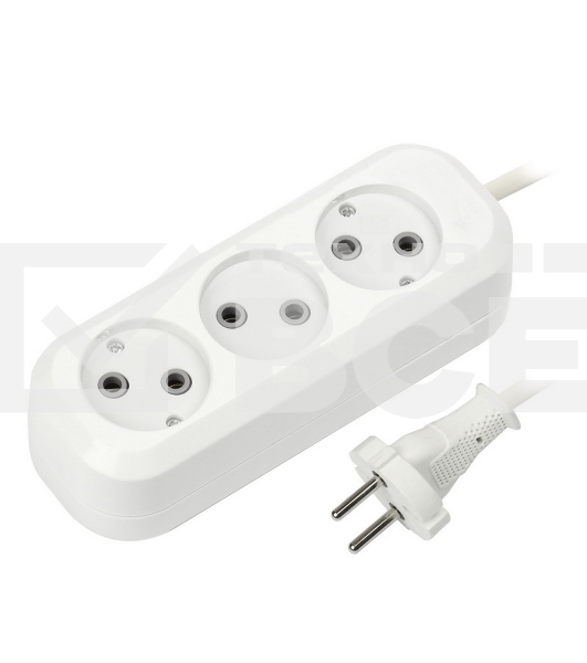 Удлинитель бытовой Smartbuy (SBE-10-3-07-N) 3 гнз х 7,0 м (10А/2.2 кВт, ПВС 2х1.0)