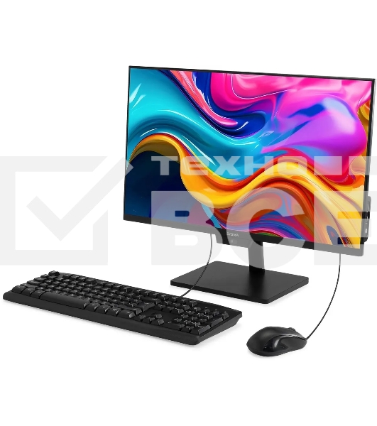 Моноблок Digma Action 23.8' Full HD N95 (1.7) 8Gb SSD 256Gb UHDG CR Windows 11 Pro GbitEth WiFi BT 60W клавиатура мышь Cam черный 1920x1080