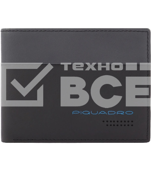Кошелек мужской Piquadro Urban PU257UB00R/NGR черный/серый натур.кожа