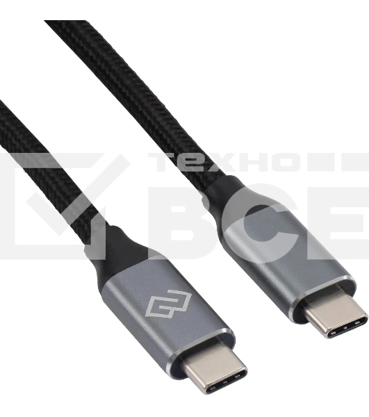 Кабель Digma D-Type-C-USB3.2-3m D-TYPE-C-USB3.2-100W-4K-3M 3м черный