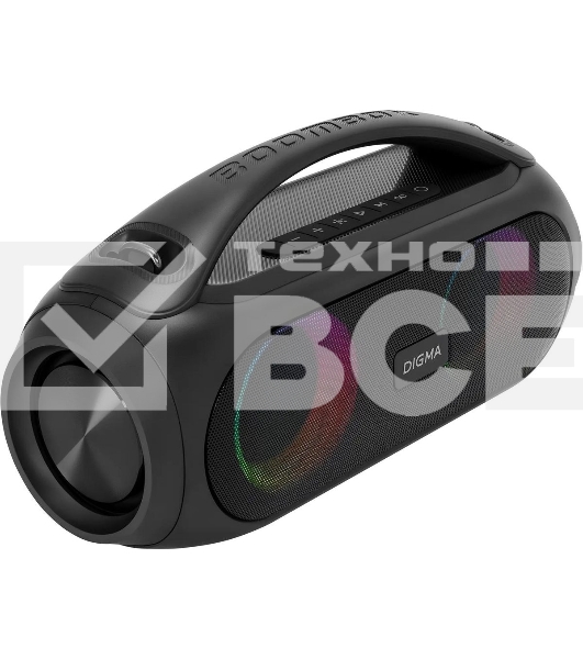 Колонка портатитвная Digma D-PS1530 черный/черный 50W 2.1 BT 10м 3000mAh (SP1530B)