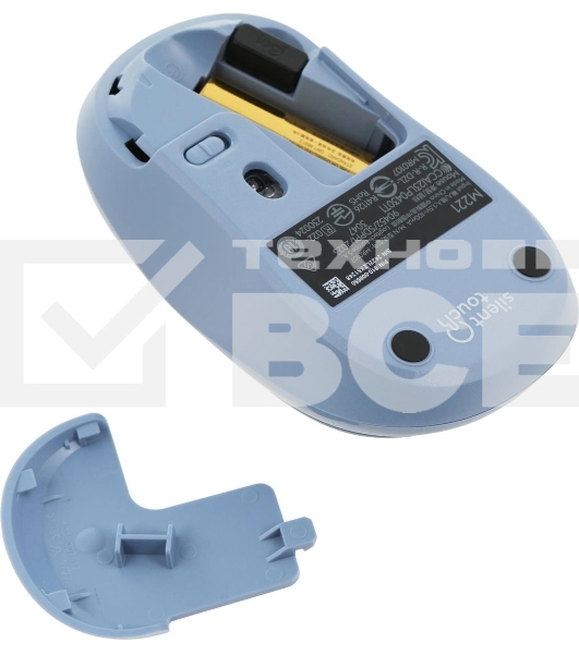 Мышь беспроводная Logitech M221 голубой, 1000 dpi, радиоканал, USB, кнопки - 3