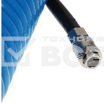 Пневматическое оборудование FUBAG Шланг спиральный с фитингами [170306] рапид полиуретан 15 бар 8х12мм 15м, фото4