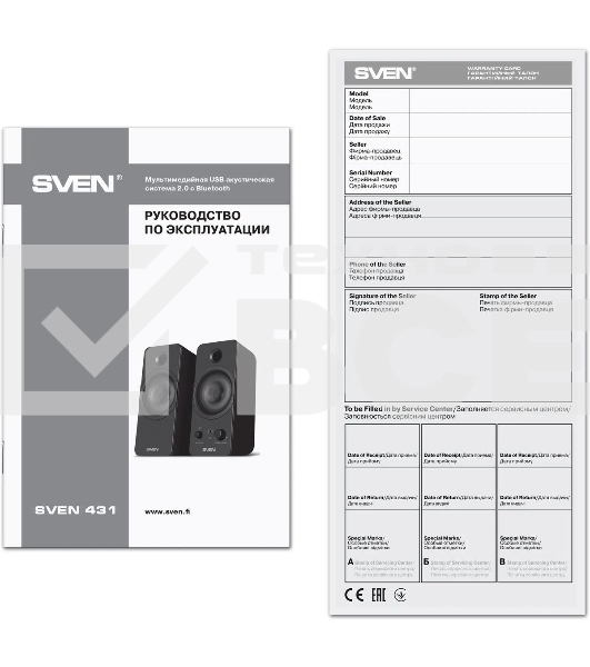 Акустическая система SVEN АС 431, черный (6 Вт, питание USB, Bluetooth)