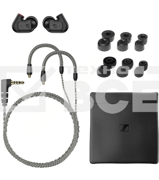 Проводные наушники Sennheiser IE 200 черный, внутриканальные, Jack 3.5 мм