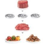 Мясорубка электрическая Bosch MFW68640 черный, 2200 Вт, 4.3 кг/мин, реверс, металлический лоток, насадки - 5, фото9