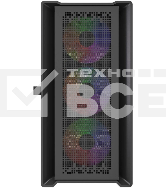 Корпус PowerCase ByteFlow Micro Black LE, Micro-Tower, чёрный