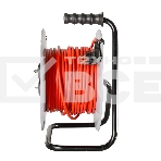 Удлинитель силовой Ресанта СУ-3х1,5-30/3 (61/118/7) 2x1.0 кв.мм 4 розет. 40 м ПВС катушка серый, фото2