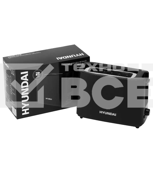 Тостер Hyundai HYT-8007 500Вт черный