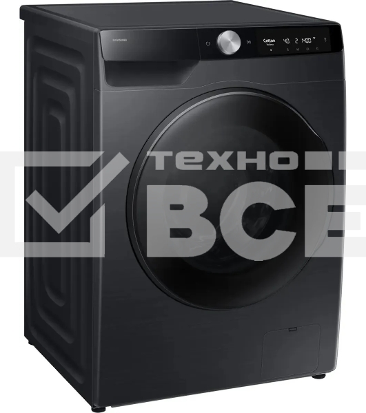 Стирально-сушильная машина Samsung WD11DG6B85BBLP черный, загрузка фронтальная 11 кг, 1400 об/мин, класс: A