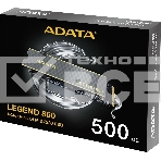Накопитель SSD ADATA LEGEND 860, 500Gb, PCIe 4.0 x4, M.2 2280, NVMe, R/W 5000/3000, с радиатором, фото4