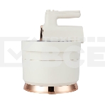 Миксер с чашей Centek CT-1129 бежевый/золотой хром, 800 Вт, фото 1