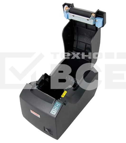 Чековый принтер Mertech G58 прямая термопечать, 203 dpi, 100 мм/сек, Ethernet, RS-232, USB, чёрный