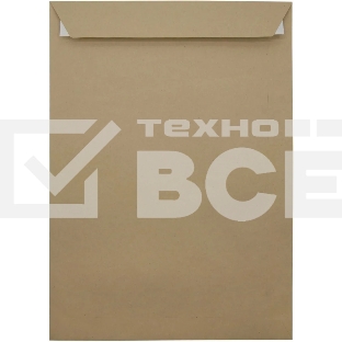 Пакет почтовый Silwerhof Eco 381227.25 C4, 229x324 мм, силиконовая лента крафт 130 г/м2 (pack:25pcs)