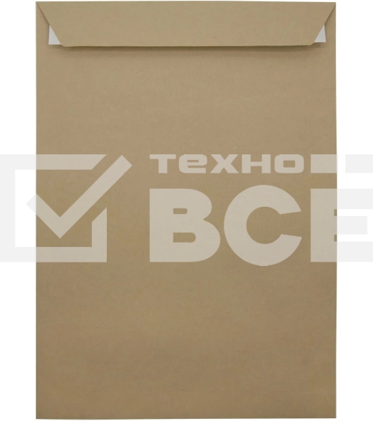 Пакет почтовый Silwerhof Eco 381227.25 C4, 229x324 мм, силиконовая лента крафт 130 г/м2 (pack:25pcs)