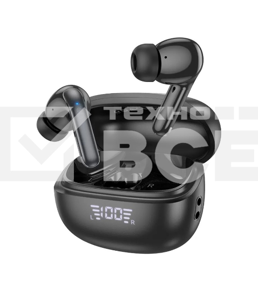 Наушники HOCO EQ5 беспроводные с док станцией Bluetooth 5.3 черный