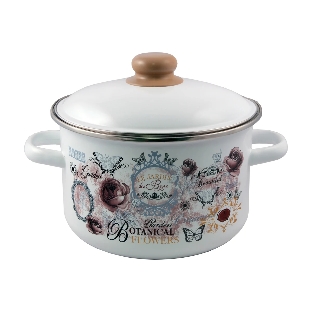 Кастрюля Appetite 1RD161М Roses эмалированная сталь 2 л 60070377