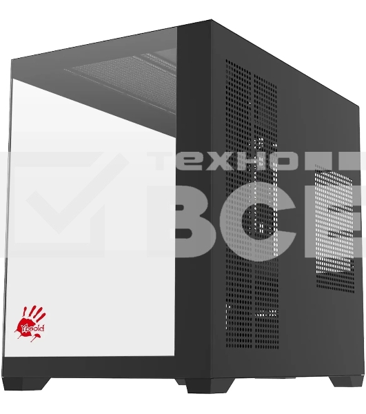 Компьютерный корпус Bloody CC-122 черный без БП ATX 10x120мм 1xUSB2.0 1xUSB3.0 audio