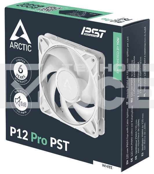 Вентилятор для корпуса Arctic Cooling ARCTIC P12 Pro PST белый - retail