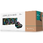 Система жидкостного охлаждения Deepcool LQ360 Ultra ARGb Soc-AM5/AM4/1200/1700/1851 черный 4-pin 38.71dB Al LCD 350W 1840gr Ret (R-LQ360-BKASMC-G-1), фото2