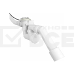 Слив-перелив полуавтомат c регулир. сиф, внеш. кабелвентиль латунь хром, клапан нерж.ст., L700мм и труб, фото4