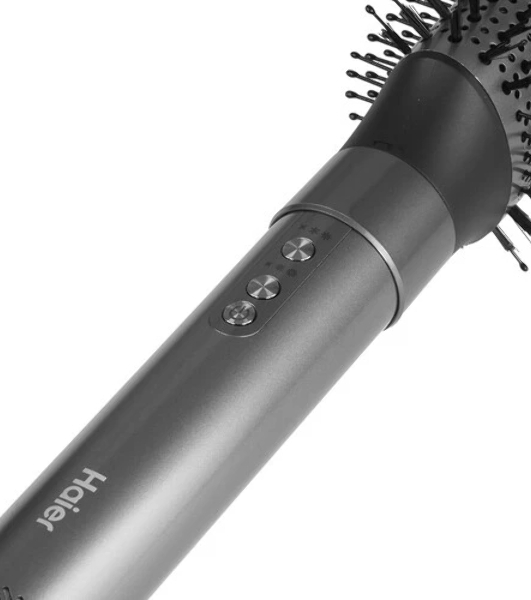 Фен-щетка Haier HHS-602 графитовый, 1400 Вт, 25 мм