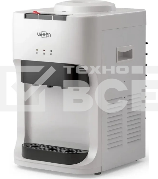 Кулер для воды Vatten D45WK, верхняя загрузка, нагрев 90 °С, охлаждение 10 °С, белый