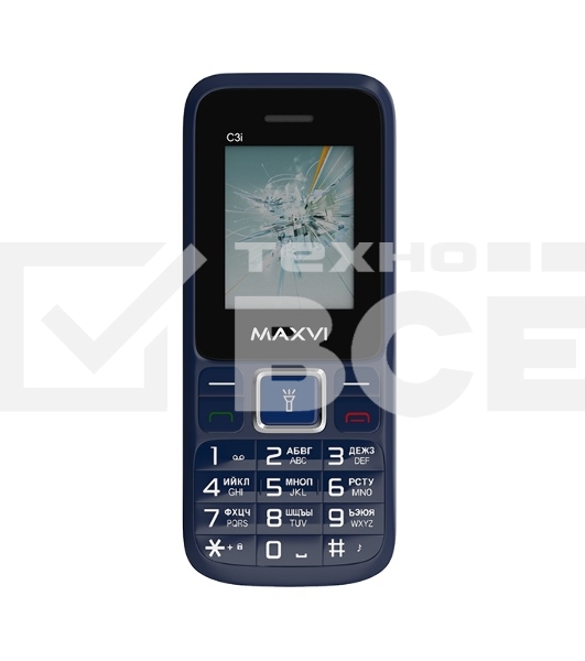 Мобильный телефон Maxvi C3i маренго