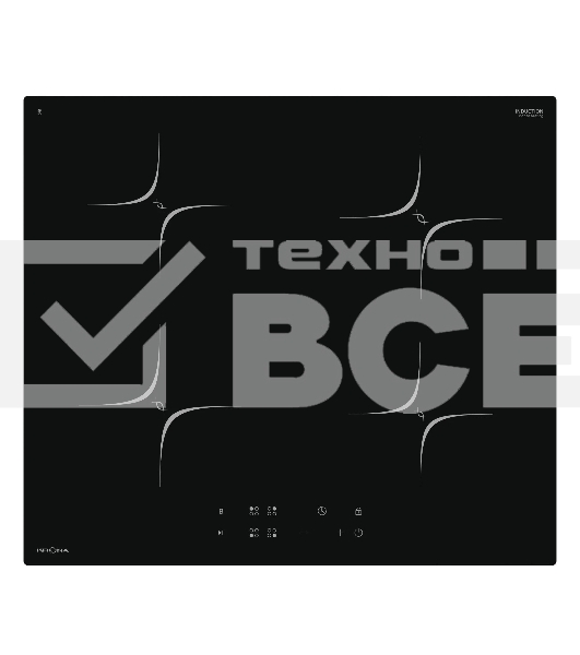 Индукционная варочная поверхность Krona VIRGOLA 60 BL чёрный
