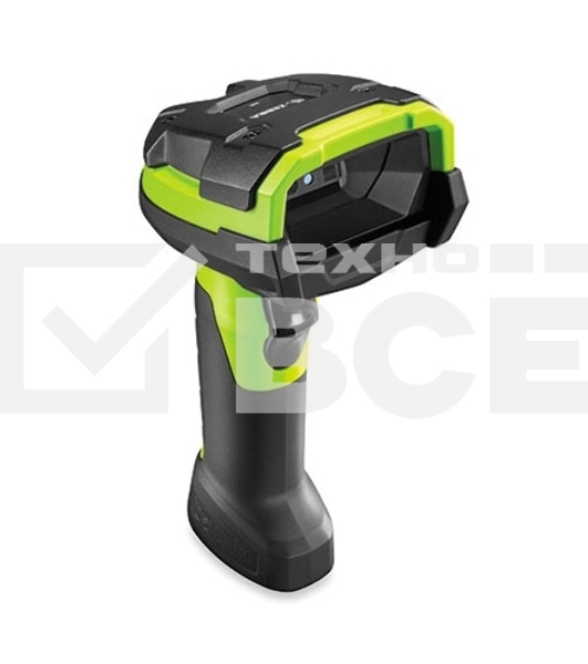 Сканер штрих-кода ручной Zebra DS3678-HD 2D Imager, беспроводной, USB, Bluetooth, зеленый/чёрный