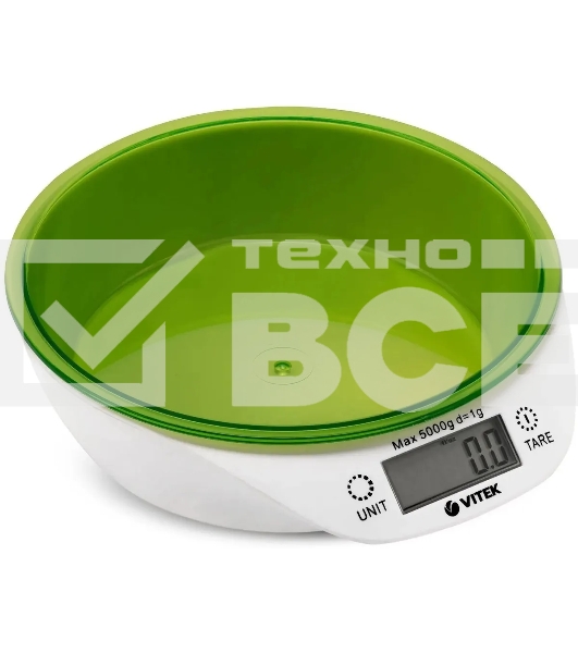Весы кухонные Vitek VT-2400 G зеленый