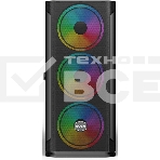 Компьютерный корпус SOEYI 'AX1-B10 SOEYI ATX case with черный coating front panel with flat small mesh, without', фото5