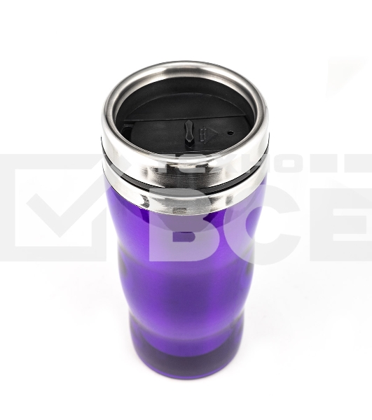 Термокружка Lara LR04-36 0,5 л, высота 18 см, диаметр 8 см, стальная внутренняя поверхность