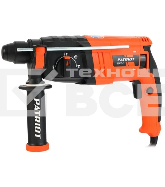 Перфоратор PATRIOT THE ONE RH 242, SDS+, 1.9Дж, 720Вт, 0-2000об/мин, 0-6300уд/мин