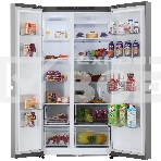 Холодильник LG GC-B257KMHW серебристый двухкамерный 422/206 л., морозилка сбоку, No Frost, Side by Side, фото2